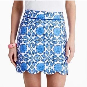 Vineyard Vines Margo Scalloped A Line Mini Skirt 6
